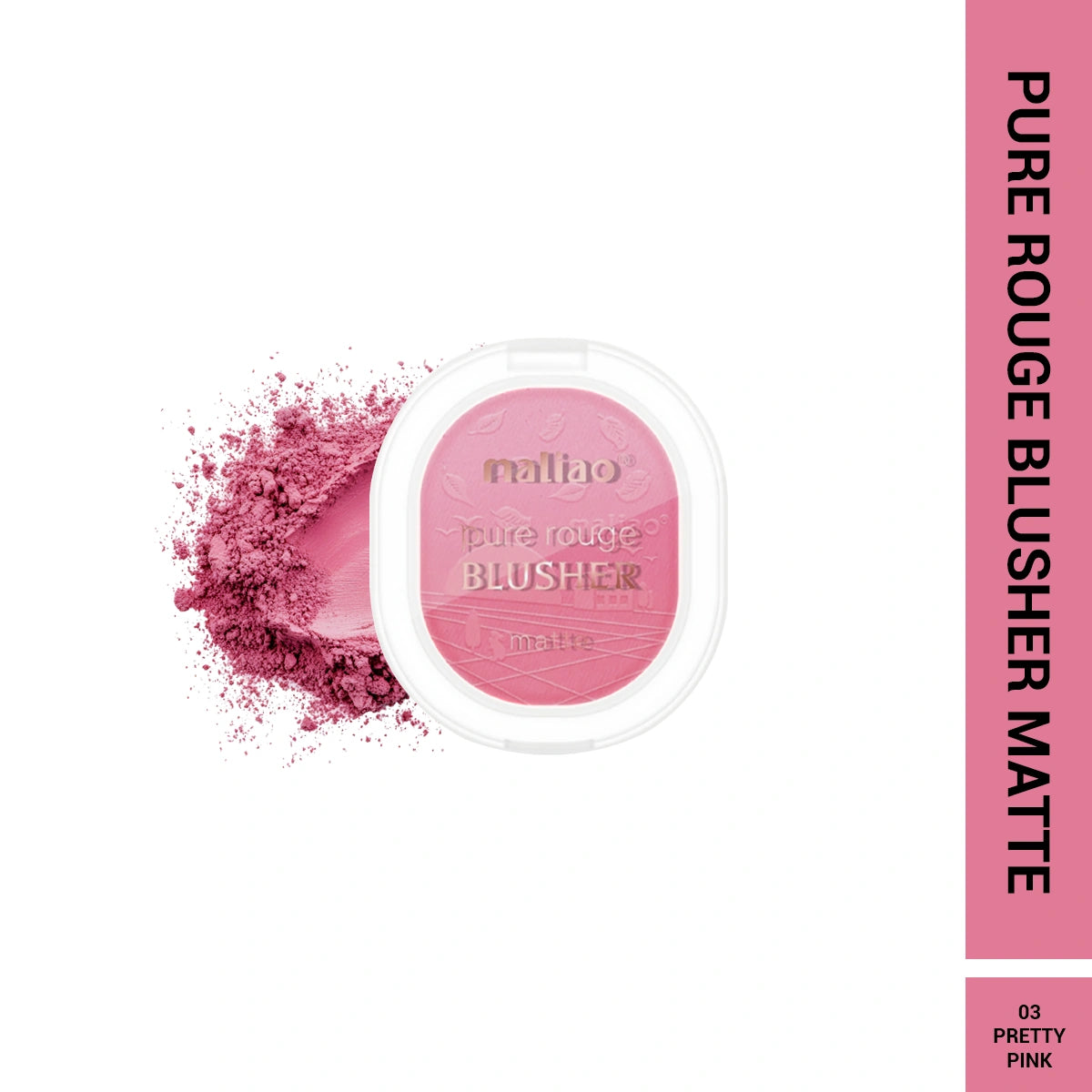 Maliao Pure Rouge Matte Blush - Natural for Radiant Cheeks